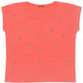 Benetton Womens Graphic T-Shirt Top UK 14 Medium Pink