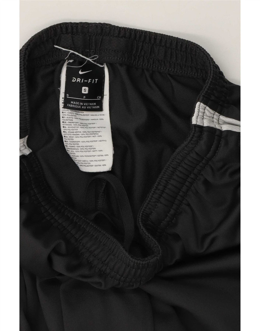 Nike Mens Tracksuit Trousers Small Black Colourblock Polyester