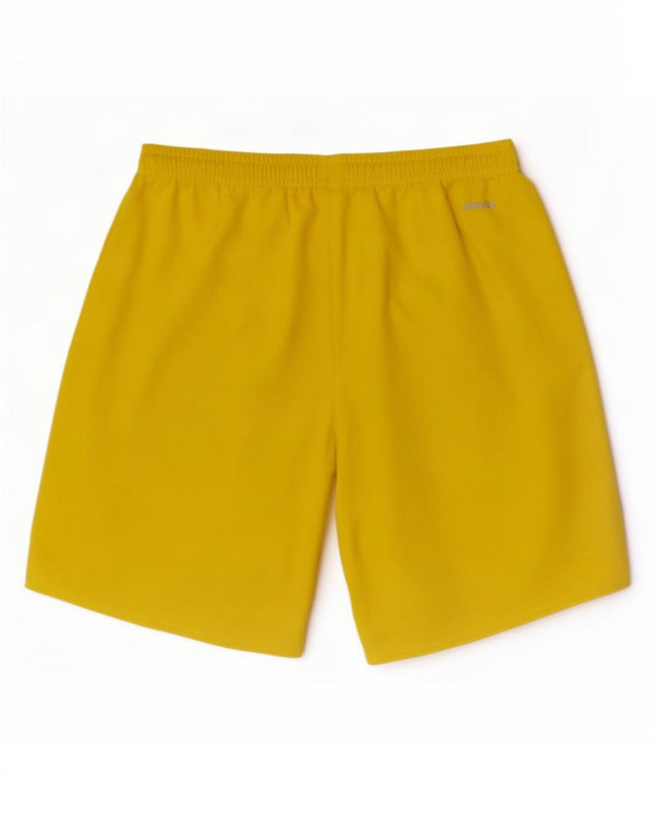 Adidas Mens Climalite Sport Shorts Small Yellow Polyester