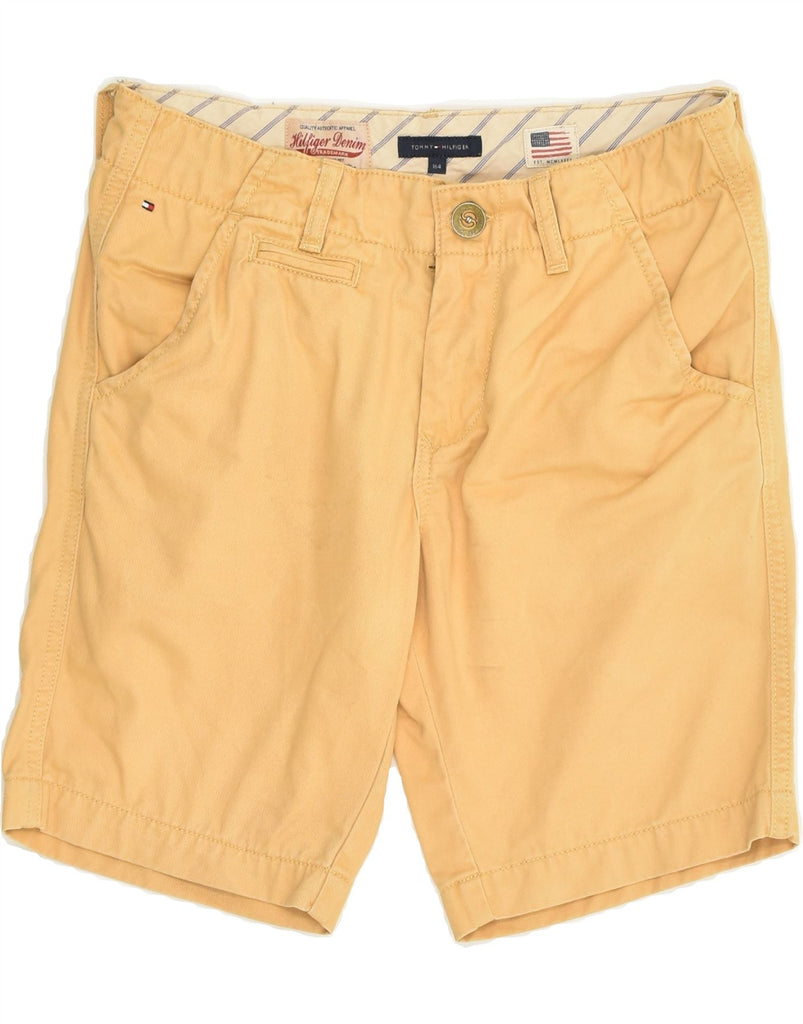 TOMMY HILFIGER Boys Chino Shorts 13-14 Years W27  Yellow Cotton | Vintage Tommy Hilfiger | Thrift | Second-Hand Tommy Hilfiger | Used Clothing | Messina Hembry 