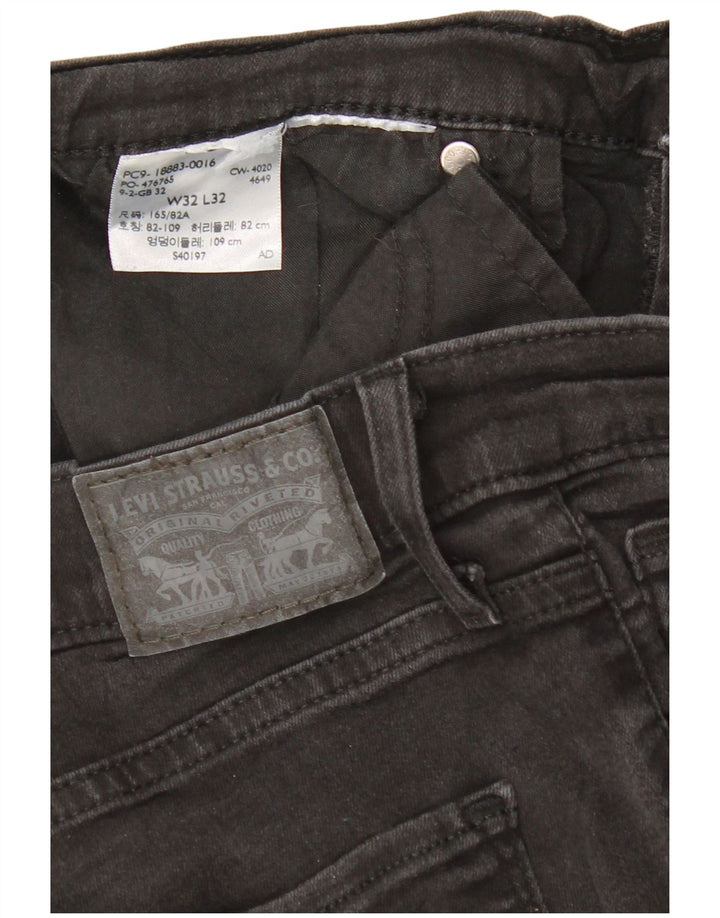 Levi's Womens 724 High Rise Bootcut Jeans W32 L32 Black