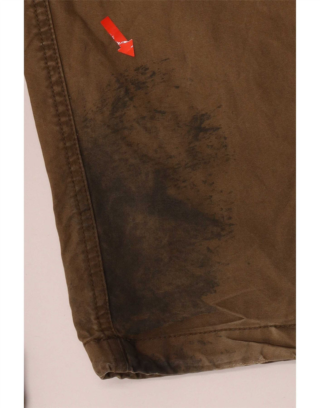 Superdry Mens Straight Cargo Trousers W34 L32 Khaki Cotton