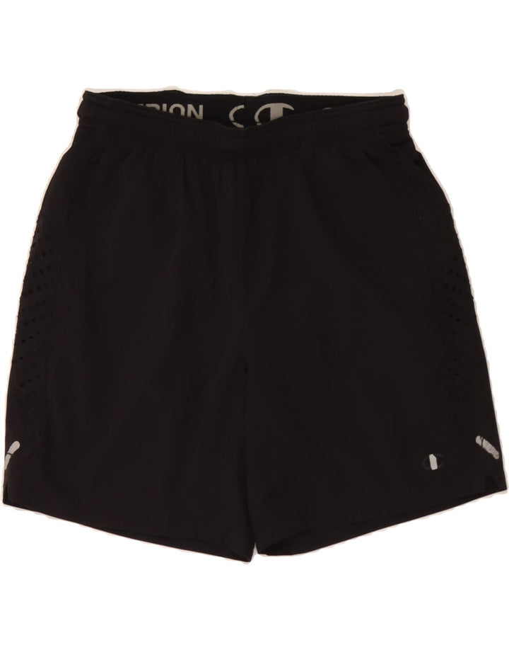 CHAMPION Mens Sport Shorts Medium  Black Polyester Vintage Champion and Second-Hand Champion from Messina Hembry 