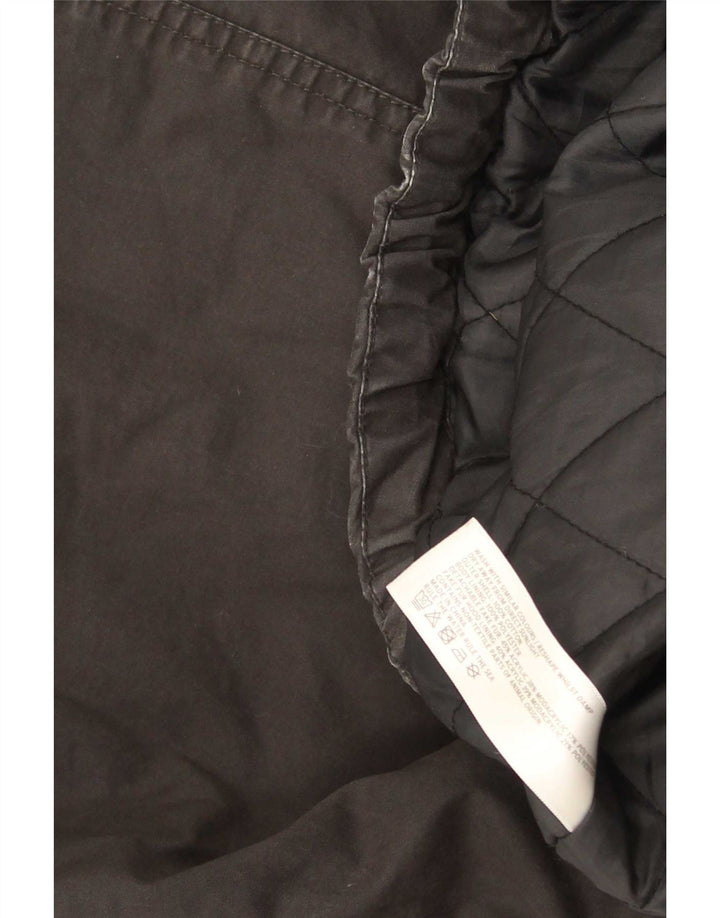 Fat Face Womens Parka Jacket UK 14 Large  Grey Cotton