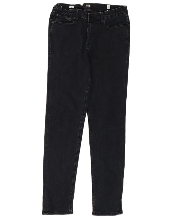 Jack & Jones Boys GLENN Slim Jeans 15-16 Years W30 L32 Navy Blue Cotton