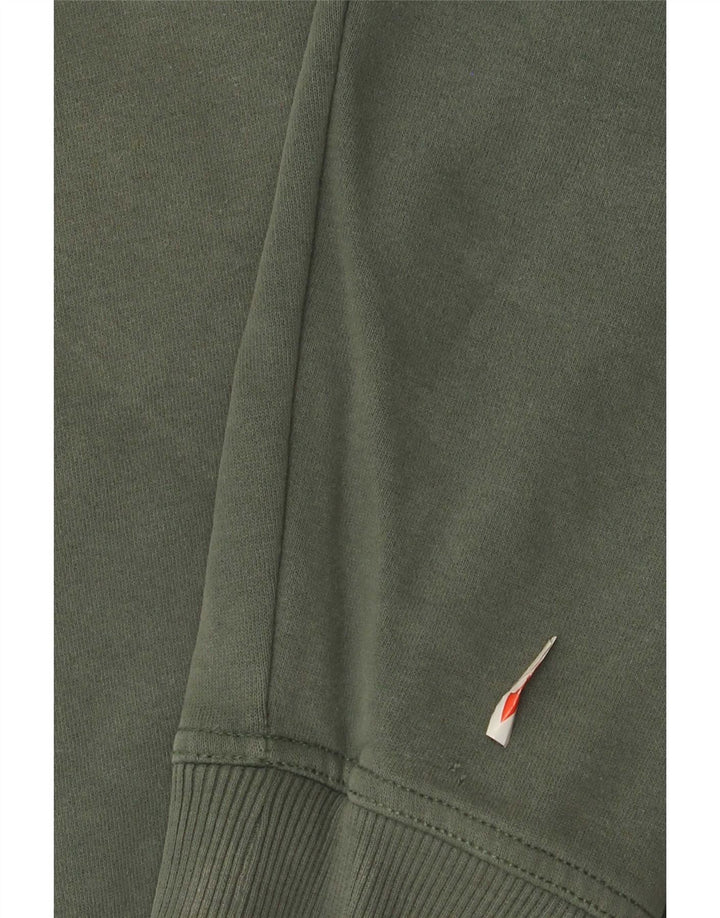 Timberland Mens Graphic Sweatshirt Jumper Large Green Cotton