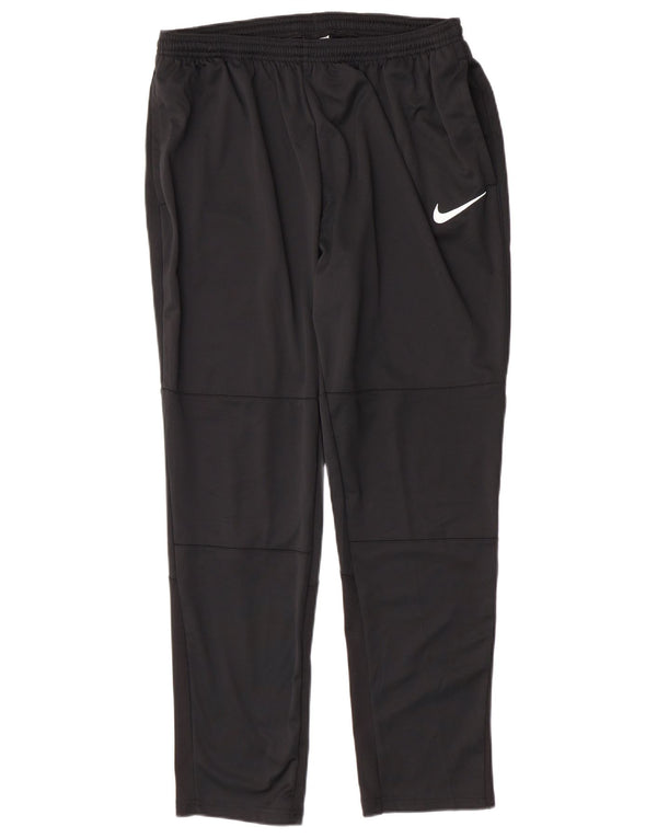 Nike Boys Dri Fit Tracksuit Trousers 13-14 Years XL Black Polyester