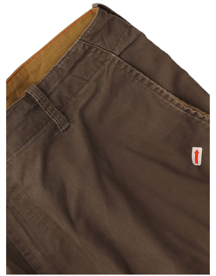 DOCKERS Mens Cargo Shorts W38 XL Brown Cotton
