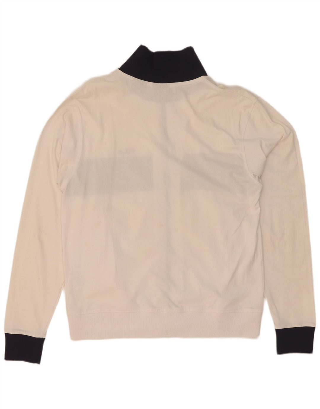 Fila Mens Tracksuit Top Jacket Small White Colourblock Cotton