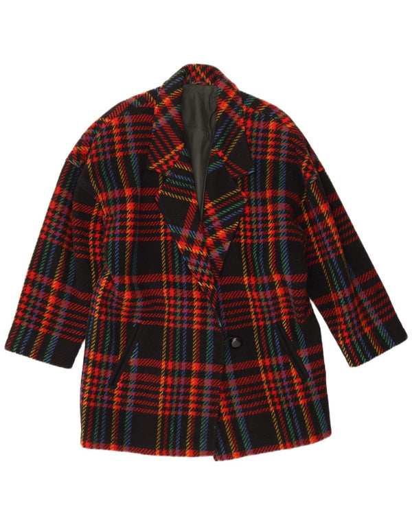 Vintage Womens 1 Button Blazer Jacket IT 46 Large Multicoloured Check