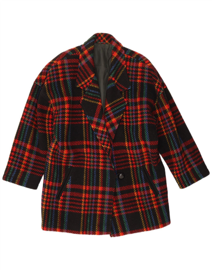 Vintage Womens 1 Button Blazer Jacket IT 46 Large Multicoloured Check