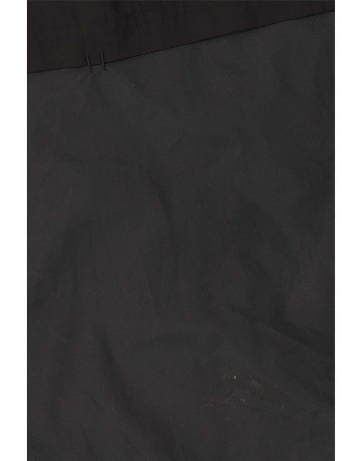 Adidas Mens Hooded Rain Jacket UK 40 Large Black Colourblock Polyester