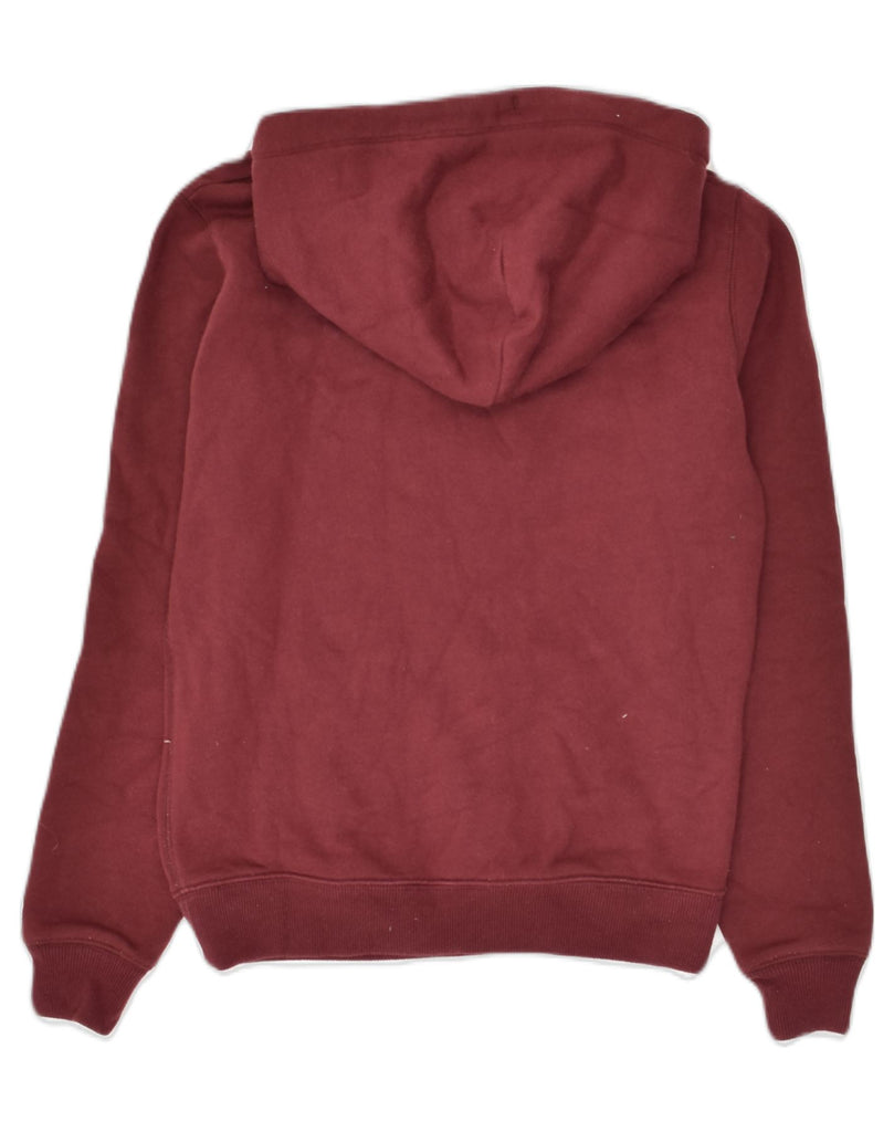 JACK WILLS Womens Hoodie Jumper UK  8 Small Burgundy Cotton | Vintage Jack Wills | Thrift | Second-Hand Jack Wills | Used Clothing | Messina Hembry 