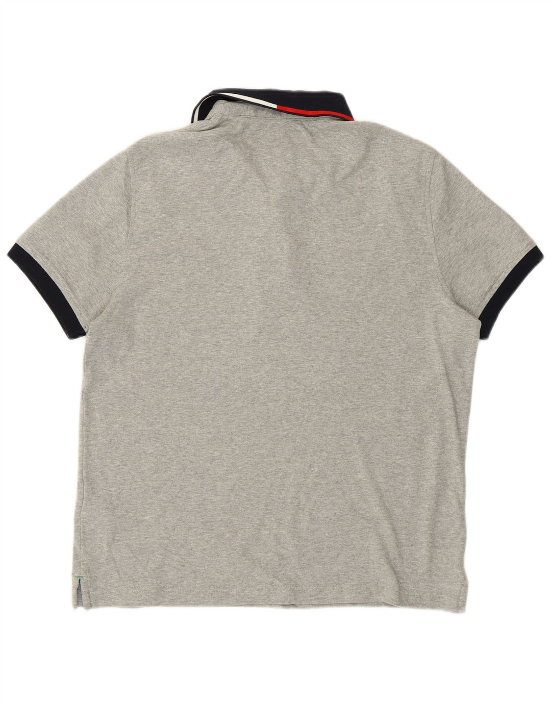 Tommy Hilfiger Mens Custom Fit Polo Shirt Small Grey Cotton