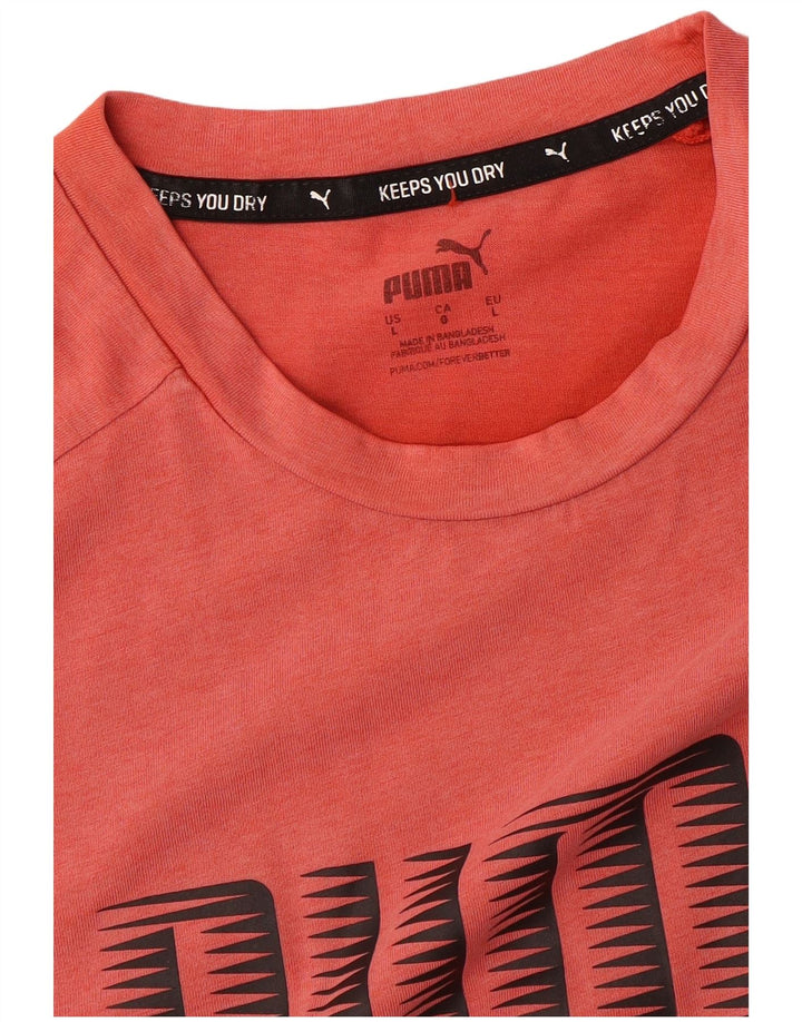 Puma Mens Graphic T-Shirt Top Large Red