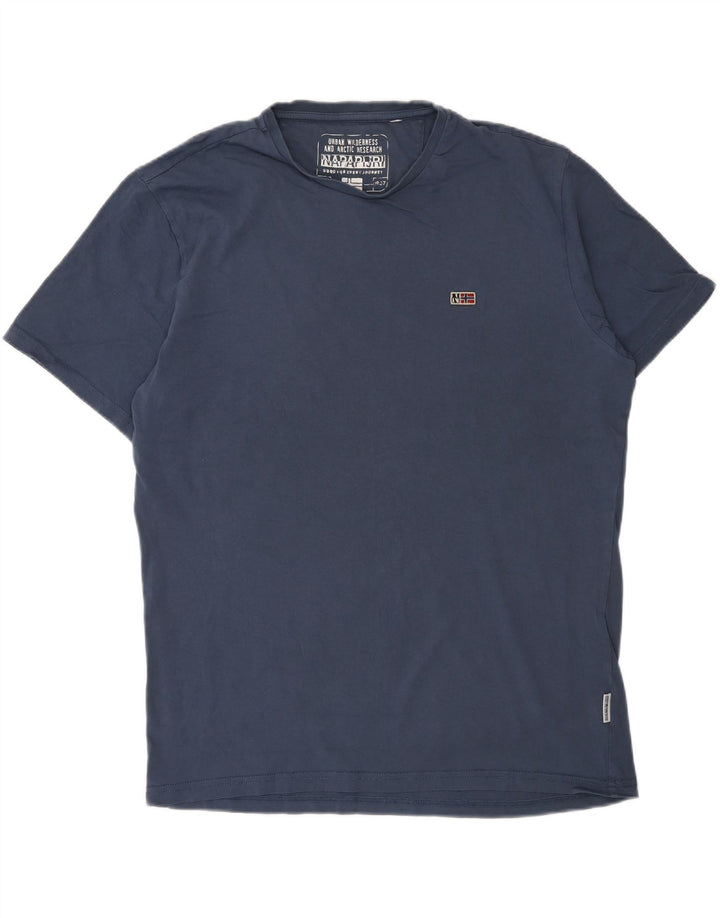 NAPAPIJRI Mens T-Shirt Top Large Navy Blue