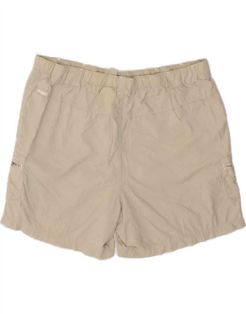COLUMBIA Mens Cargo Shorts XL W40 Beige Nylon Vintage Columbia and Second-Hand Columbia from Messina Hembry 