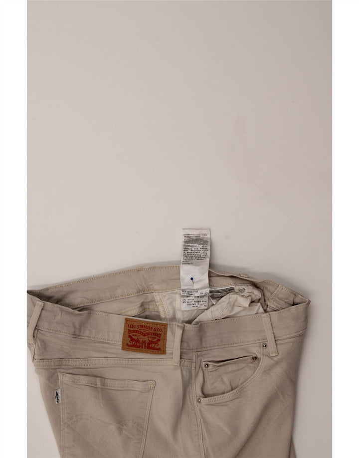 LEVI'S Womens 505 Straight Jeans W32 L32 Beige Cotton Vintage Levi's and Second-Hand Levi's from Messina Hembry 