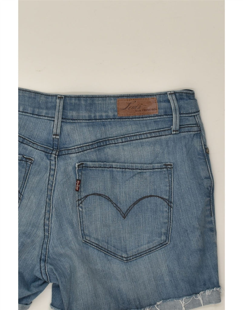 LEVI'S Womens Classic Distressed Denim Shorts UK 12 Medium W29 Blue Cotton | Vintage Levi's | Thrift | Second-Hand Levi's | Used Clothing | Messina Hembry 