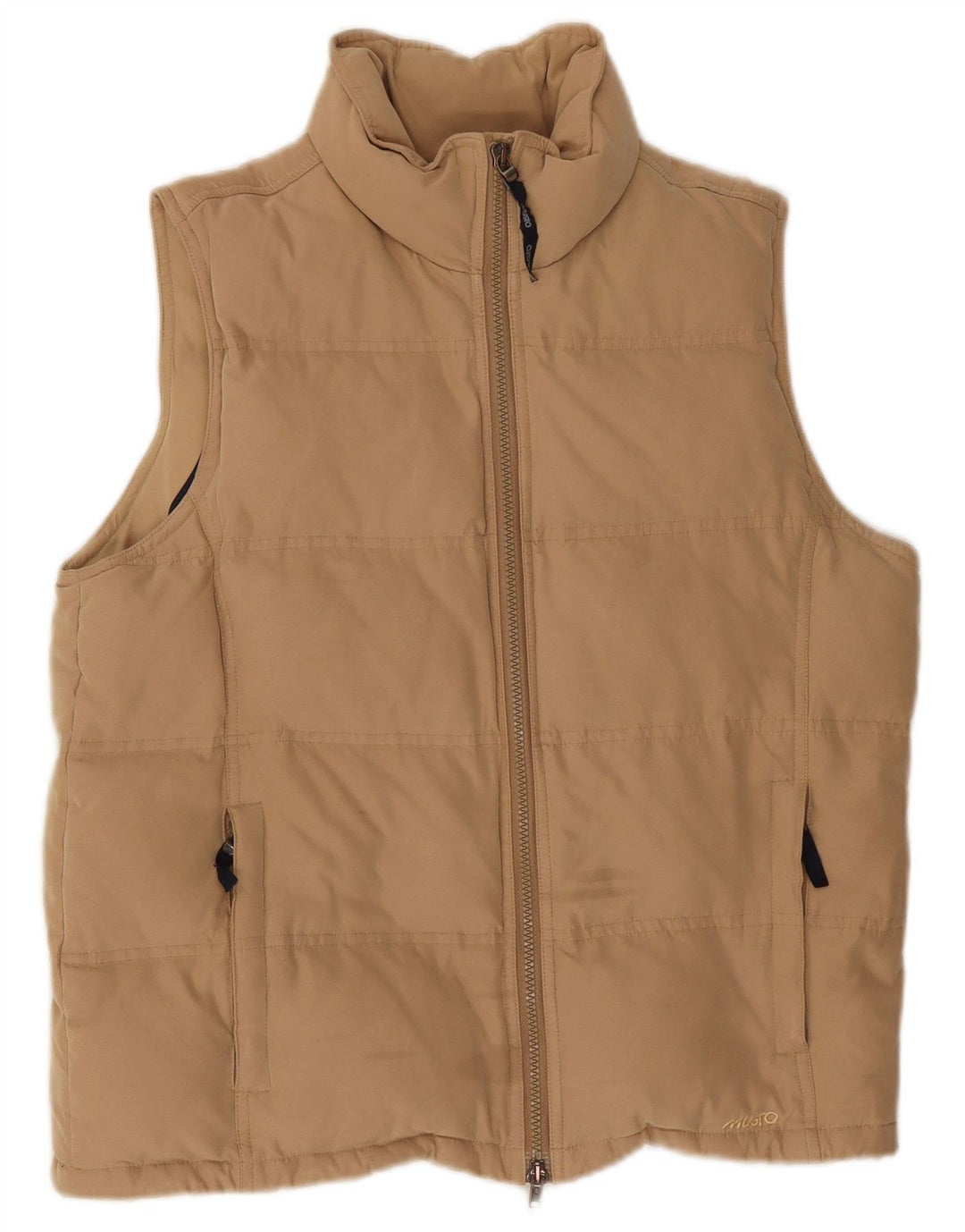 Musto Womens Oversized Padded Gilet UK 10 Small Beige Polyester