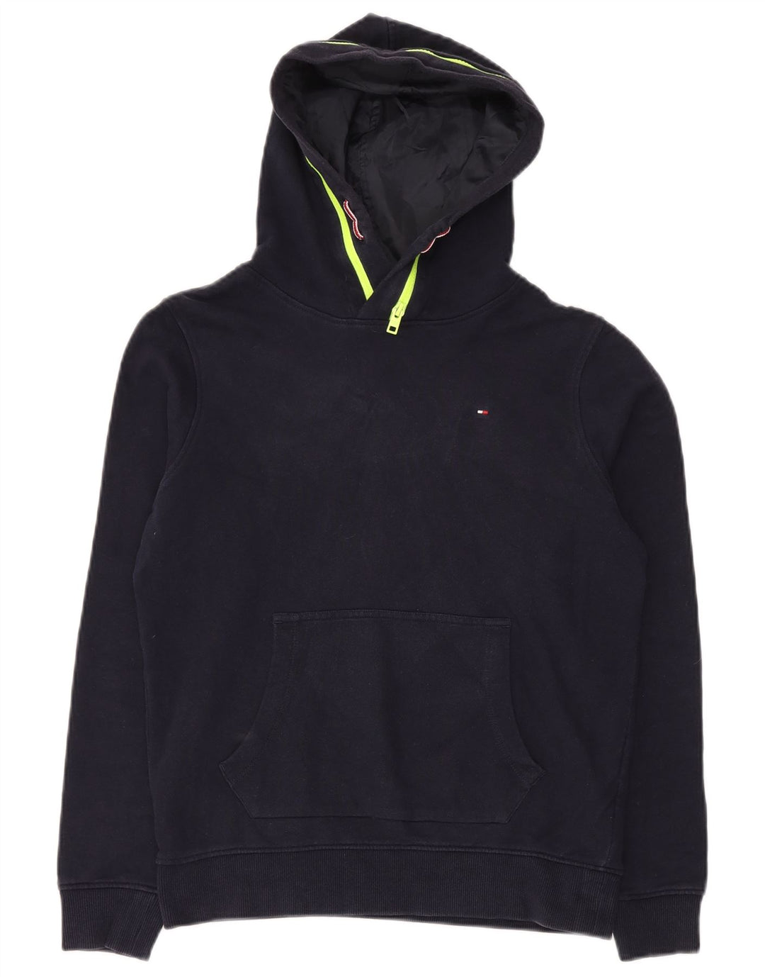 Tommy Hilfiger Boys Hoodie Jumper 13-14 Years Navy Blue Polyester
