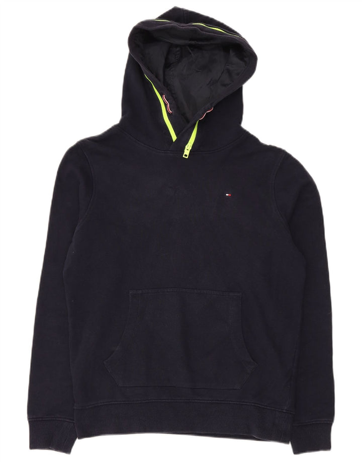 Tommy Hilfiger Boys Hoodie Jumper 13-14 Years Navy Blue Polyester