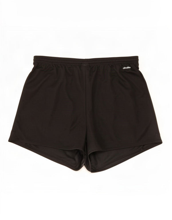 Adidas Womens Climalite Sport Shorts UK 20/22 XL Black Polyester