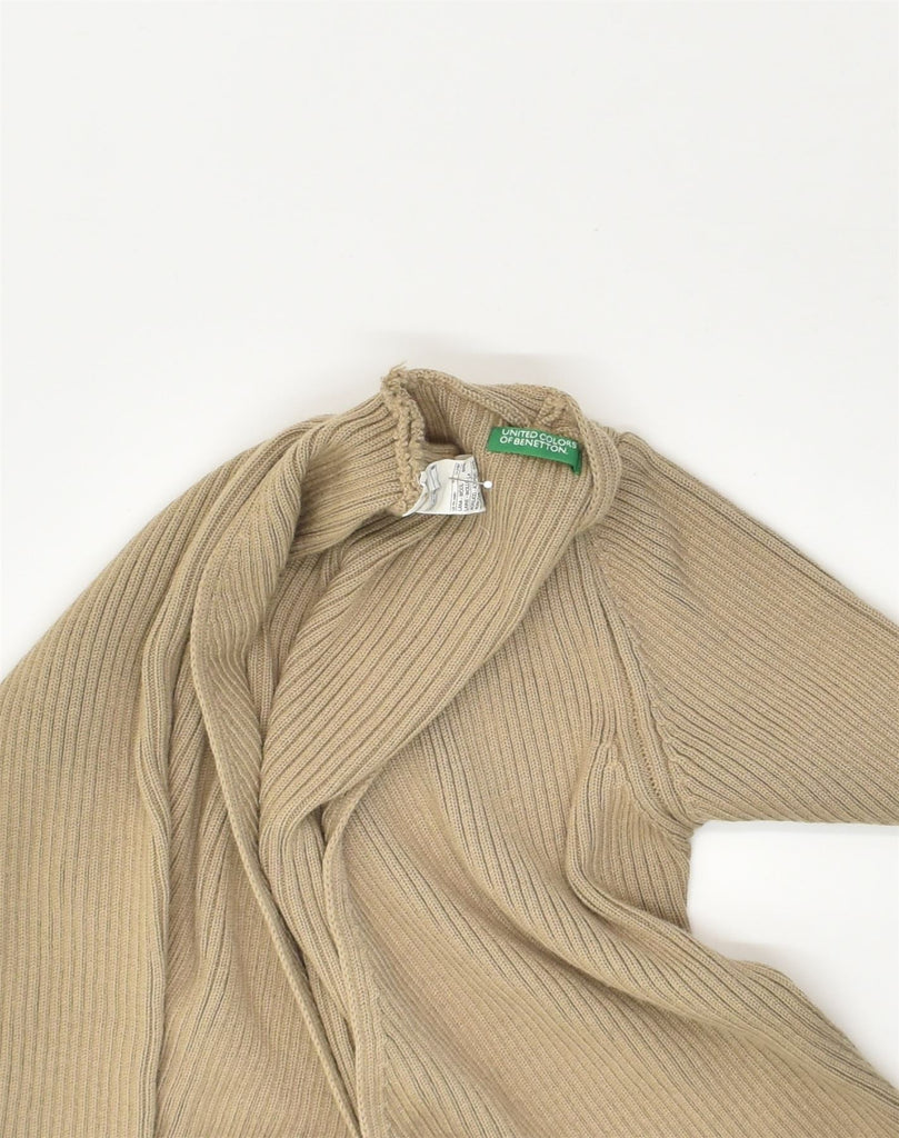 BENETTON Womens Cardigan Sweater UK 8 Small Beige Wool | Vintage Benetton | Thrift | Second-Hand Benetton | Used Clothing | Messina Hembry 