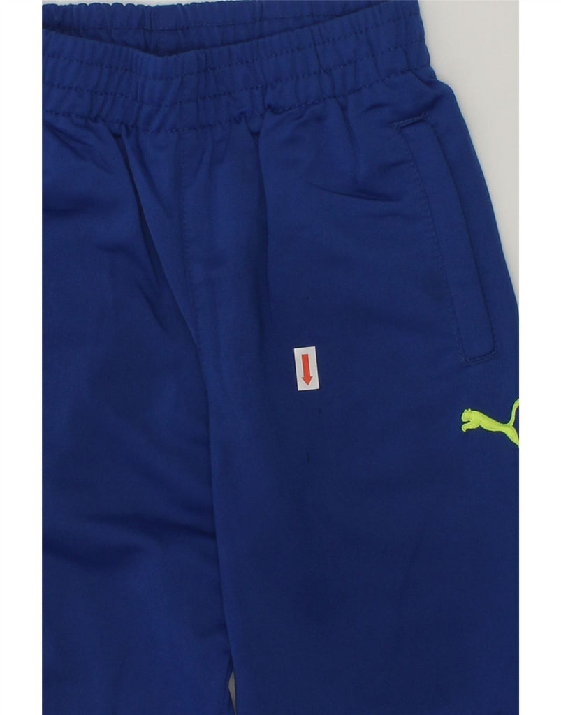 PUMA Boys Tracksuit Trousers 4-5 Years Blue Polyester | Vintage Puma | Thrift | Second-Hand Puma | Used Clothing | Messina Hembry 