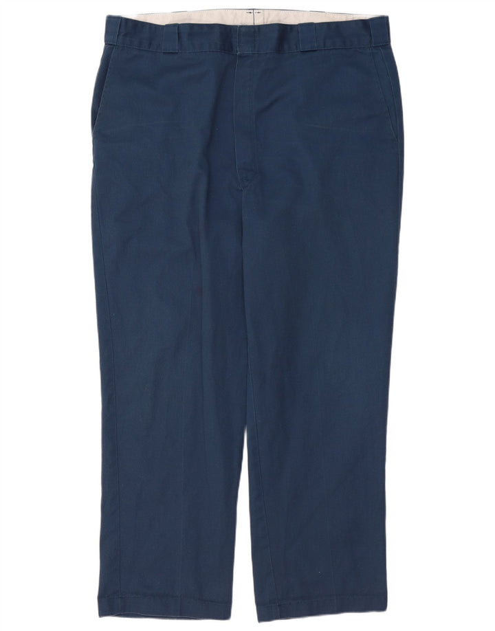 Dickies Mens Straight Chino Trousers W42 L30 Navy Blue