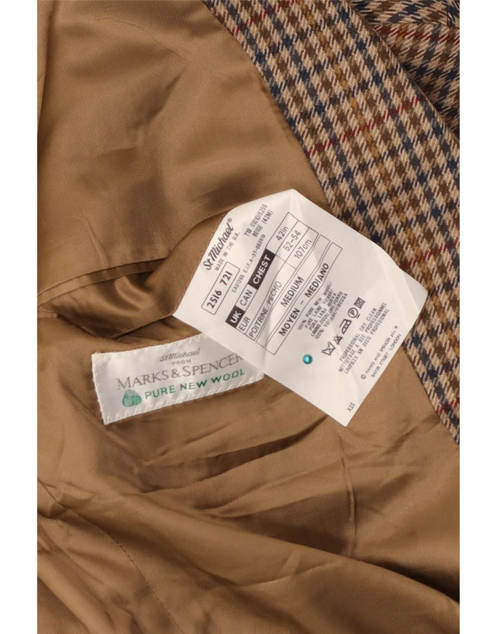 Marks & Spencer Mens St. Michael Blazer Jacket UK 42 Large Brown