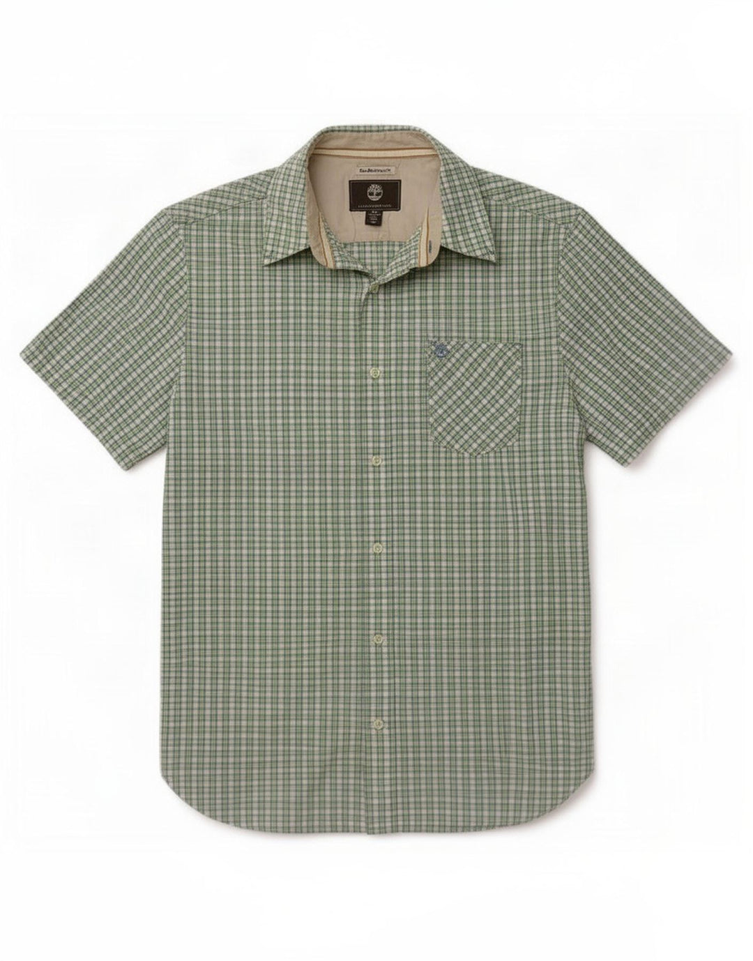 Timberland Mens Earthkeepers Short Sleeve Shirt Small Multicoloured Gingham