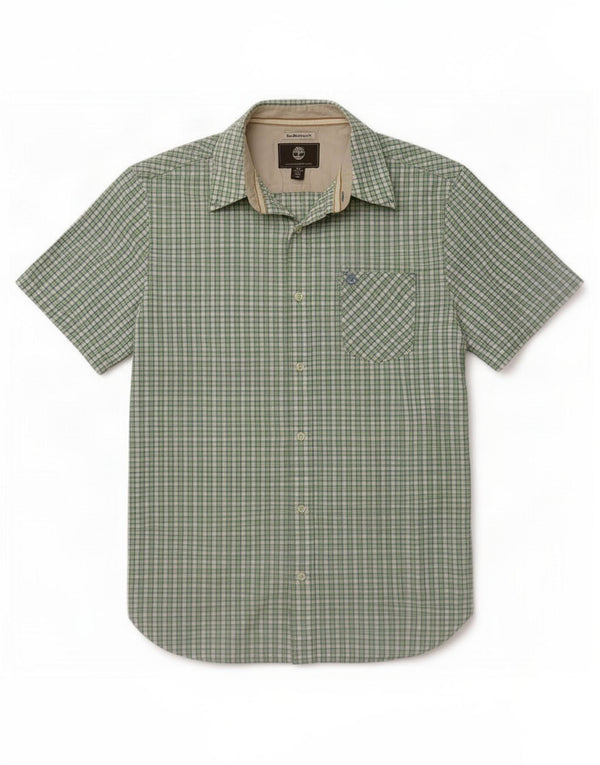 Timberland Mens Earthkeepers Short Sleeve Shirt Small Multicoloured Gingham