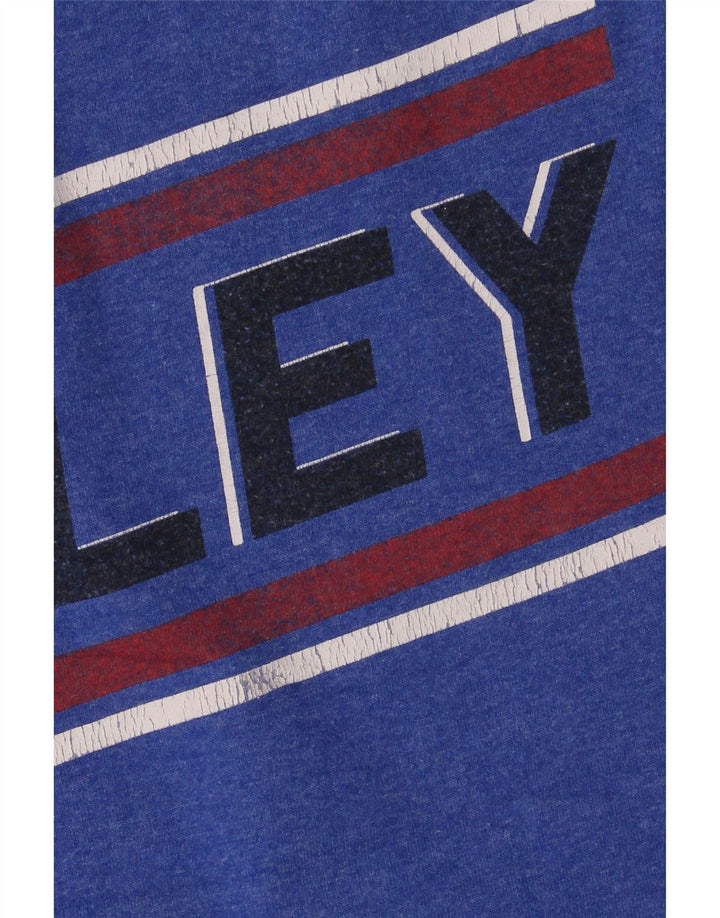 Hurley Mens Premium Fit Graphic T-Shirt Top Large Blue Polyester