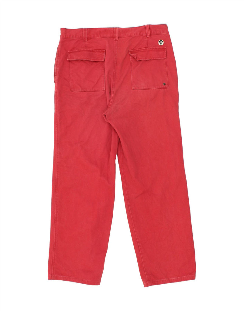 NORTH SAILS Mens Straight Jeans W34 L28 Red Cotton Vintage North Sails and Second-Hand North Sails from Messina Hembry 