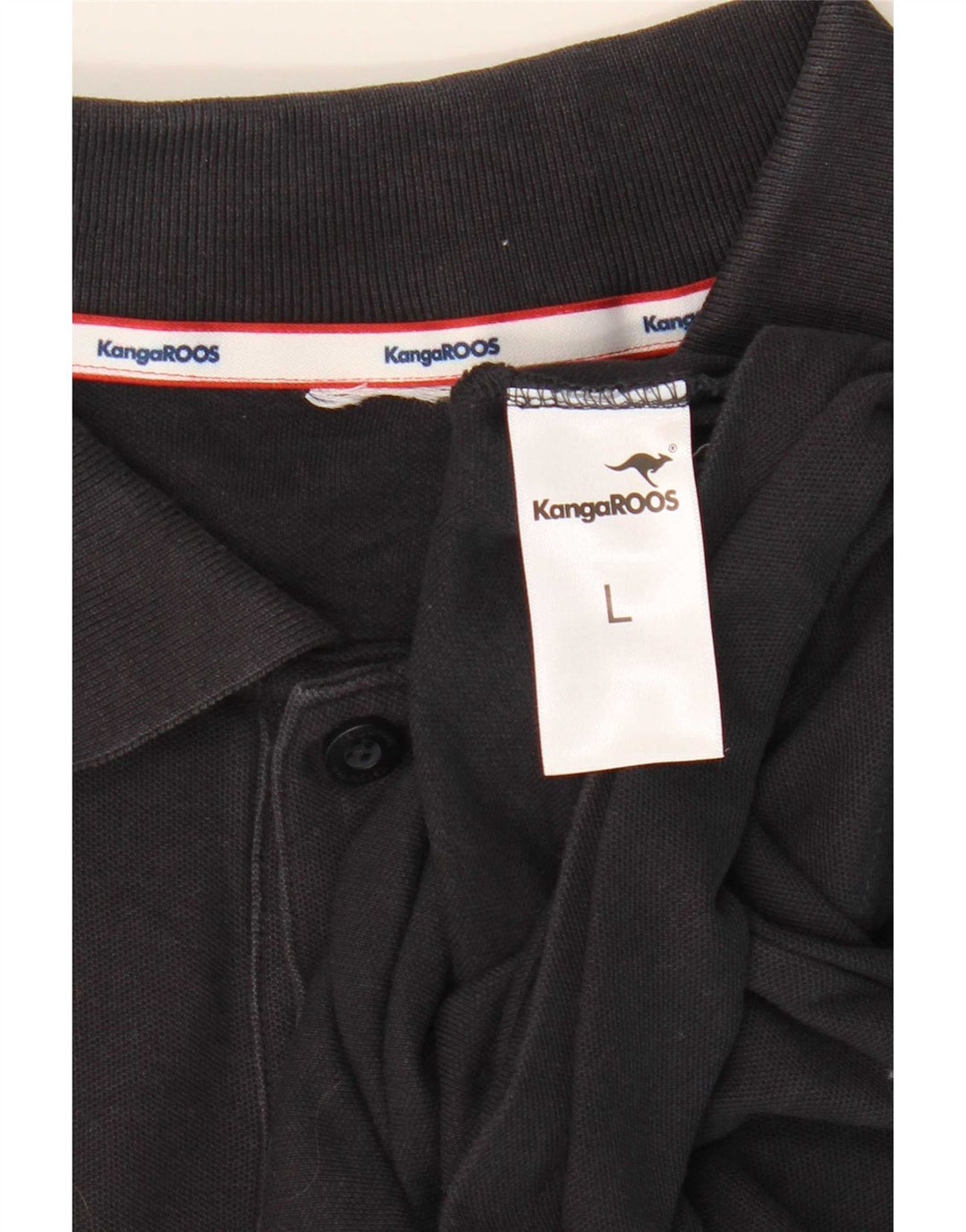Kangaroos Mens Polo Shirt Large Navy Blue Cotton