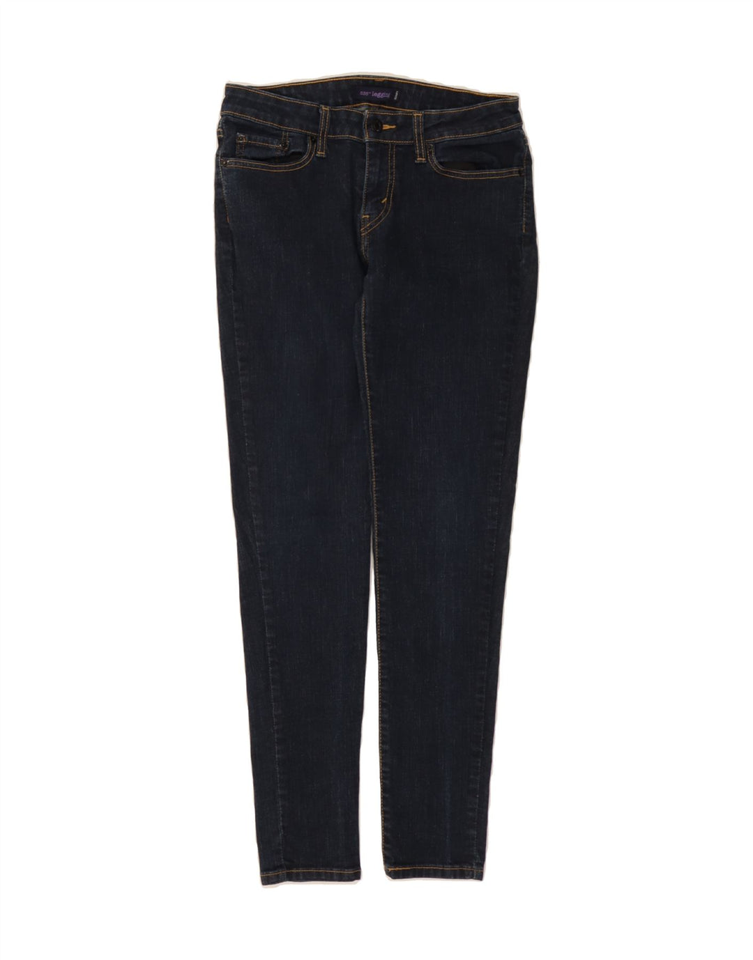 LEVI'S Womens 535 Jegging Jeans US 9 Medium W28 L30 Navy Blue Cotton Vintage Levi's and Second-Hand Levi's from Messina Hembry 