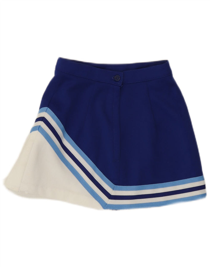 Varsity Womens Tennis Skirt UK 8 Small  Blue Colourblock Polyester