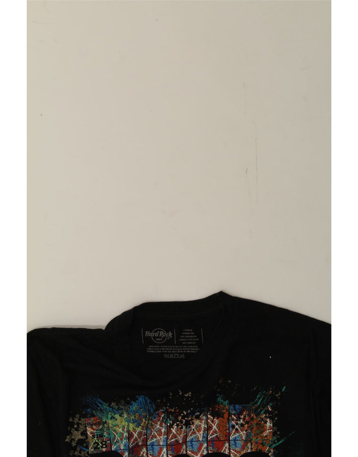 HARD ROCK CAFE Mens Graphic T-Shirt Top Large Black Cotton Vintage Hard Rock Cafe and Second-Hand Hard Rock Cafe from Messina Hembry 