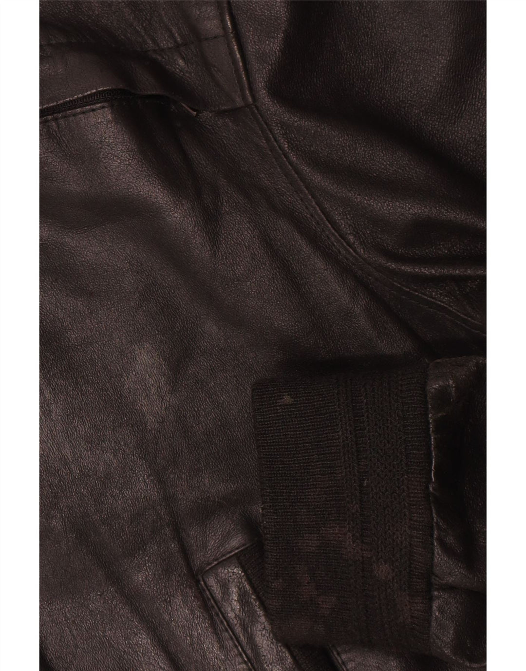 Vintage Mens Leather Jacket IT 52 XL Black Leather