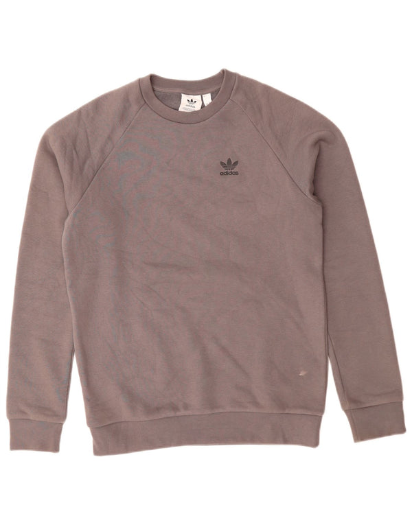 Adidas Mens Primegreen Sweatshirt Jumper XS Grey Cotton