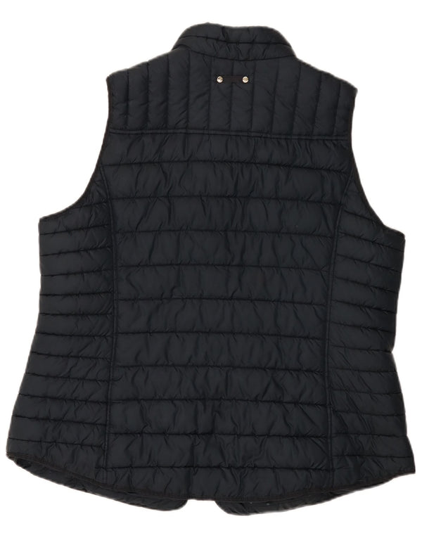 Joules Womens Padded Gilet UK 20 2XL Navy Blue Polyester