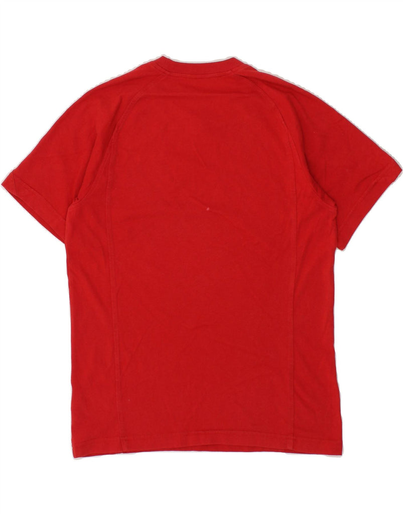 ADIDAS Mens Graphic T-Shirt Top Medium Red Cotton Vintage Adidas and Second-Hand Adidas from Messina Hembry 