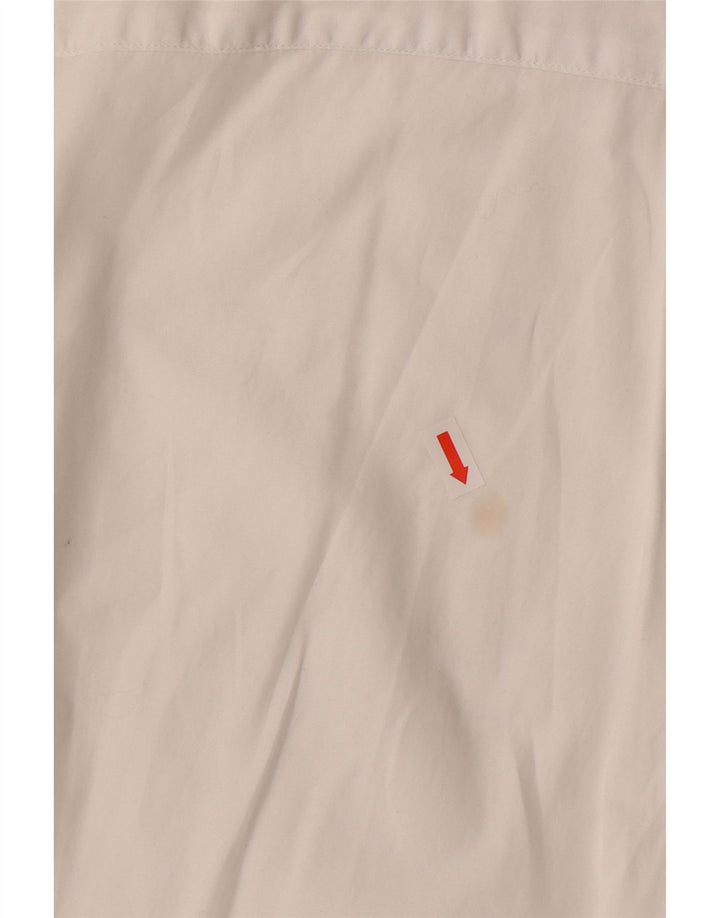 NAVIGARE Mens Short Sleeve Shirt XL White Cotton