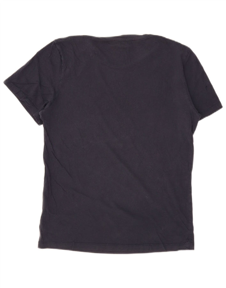 JACK & JONES Mens T-Shirt Top XS Navy Blue Cotton