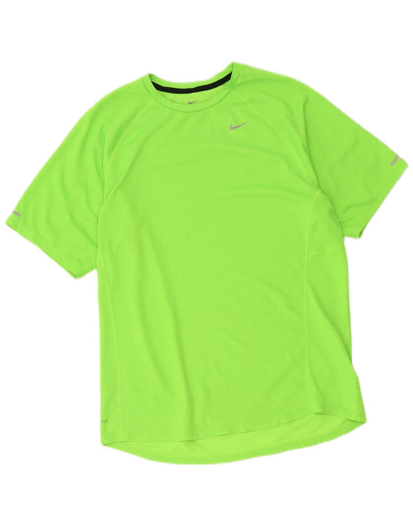 Nike Mens Dri Fit T-Shirt Top Large Green Polyester