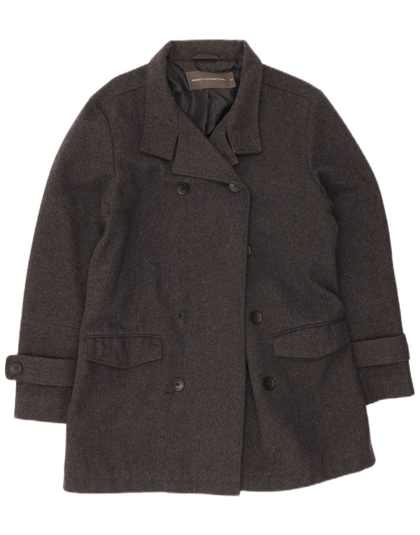 French Connection Mens Pea Coat UK 38 Medium Grey