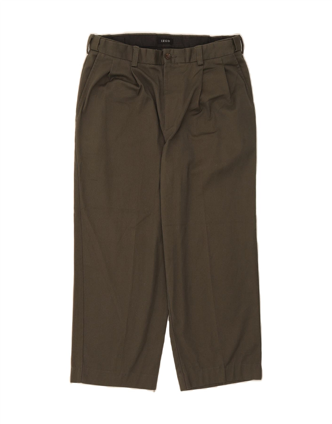 IZOD Mens Izod Pegged Chino Trousers W32 L25  Khaki Polyester Vintage Izod and Second-Hand Izod from Messina Hembry 