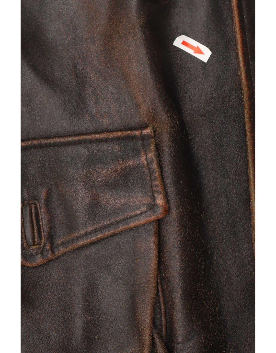 Vintage Mens Leather Jacket UK 42 XL Brown