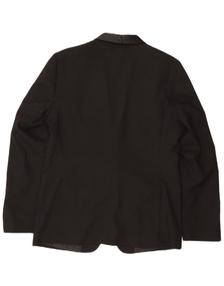 Zara Mens 2 Button Blazer Jacket UK 40Large Black